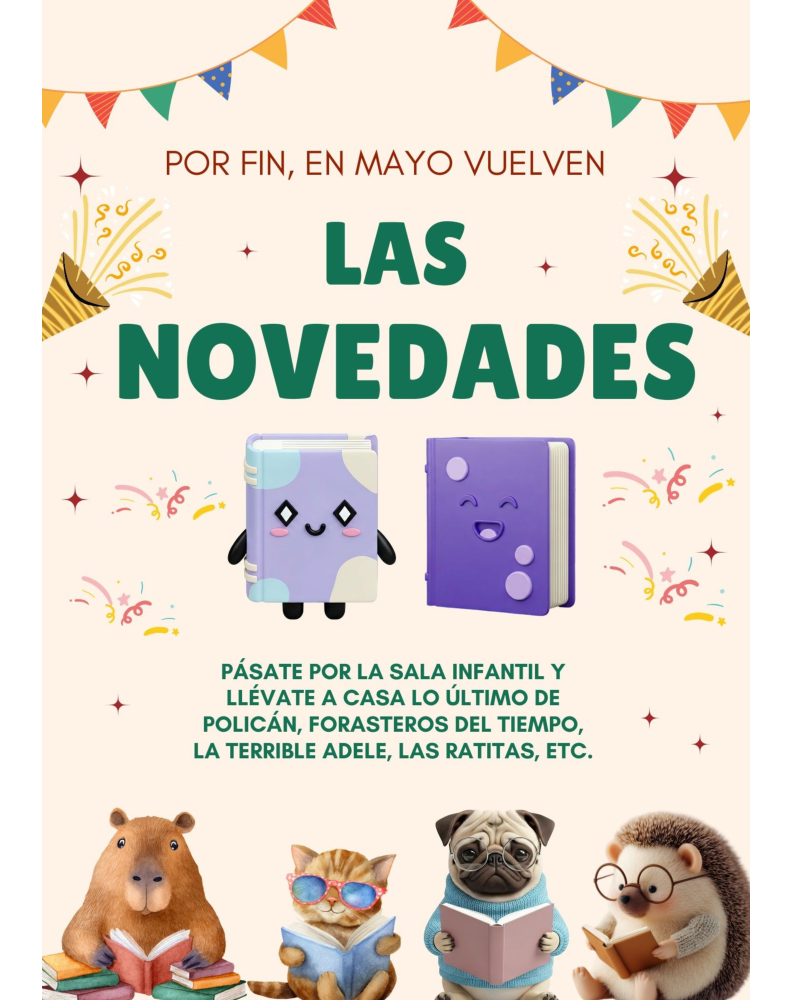 Imagen Novedades Sala Infantil mayo 2026