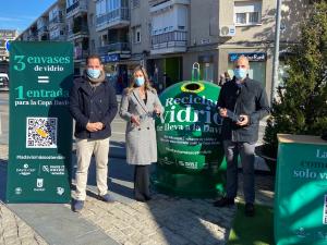 Imagen El Ayuntamiento de Majadahonda se suma a la campaña de Ecovidrio que ofrece entradas para la Copa Davis a cambio de reciclaje