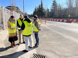 Imagen En marcha los trabajos de construcción de la nueva glorieta en la Avenida de Guadarrama