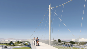 Imagen Se reanudan las obras de la pasarela de Roza Martín que estará lista en el verano de 2024