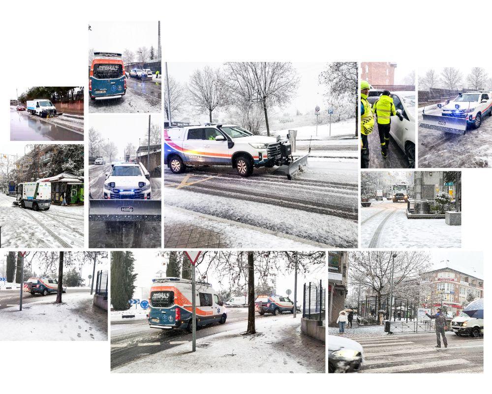 Imagen Majadahonda recupera la normalidad tras la nevada que ha obligado a activar un operativo especial con más de 160 agentes locales, sanitarios y operarios municipales