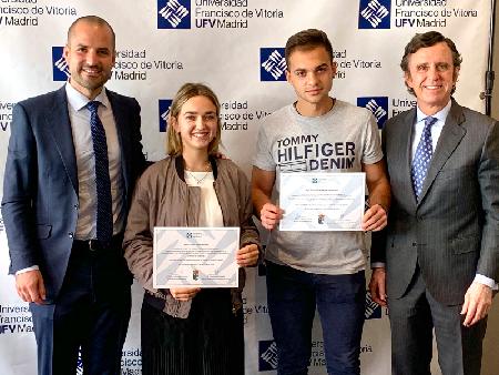 Imagen Dos alumnos majariegos con brillante expediente estudiarán con beca en la UFV